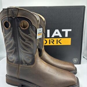 Ariat Groundwork Wide Square Toe Steel Toe Work Boot EE Wide / Size 13